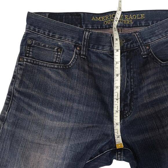 American Eagle Jeans Slim Straight Dark Wash Denim Pants Men's 29x32 Casual AEO - Picture 5 of 11
